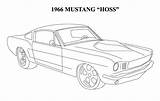 Mustang Coloring Pages 1965 Ford Cars Car Printable Books Adult Visit Stencil sketch template
