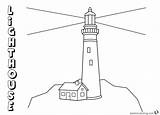 Lighthouse Outline Simple Coloring Pages Drawing Line Printable Drawings Paintingvalley Kids Print sketch template