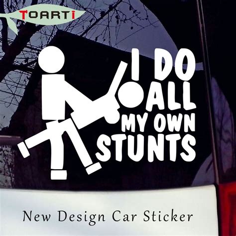 Buy I Do All My Stunts Decal Funny Car Stickers Sexy