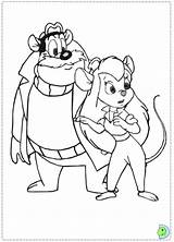 Dale Chip Coloring Pages Dinokids Close Disney Popular sketch template