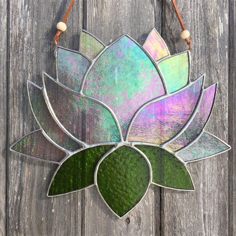 giant stained glass lotus flower stained glass ornaments making