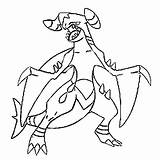 Garchomp Pokemon Coloring Pages Pokémon Mega Getcolorings Morningkids sketch template