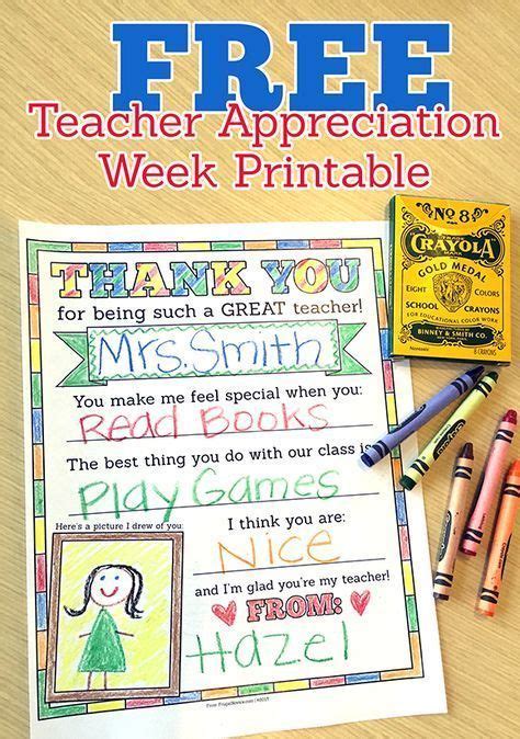 love   teacher appreciation week printable   great gift