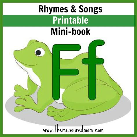 letter  minibook rhymes songs rhymes songs rhyming preschool