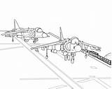 Harrier Aircraft Av8b Oleedueolo sketch template