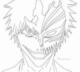 Coloring Bleach Ichigo Pages Anime Lineart Manga Color Printable Deviantart Print Getcolorings Colouring Dragon Ball sketch template