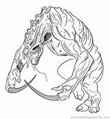 Lizard Coloring Pages Frilled Monitor Color Printable Colouring Getdrawings Reptile Online Getcolorings Drawing sketch template