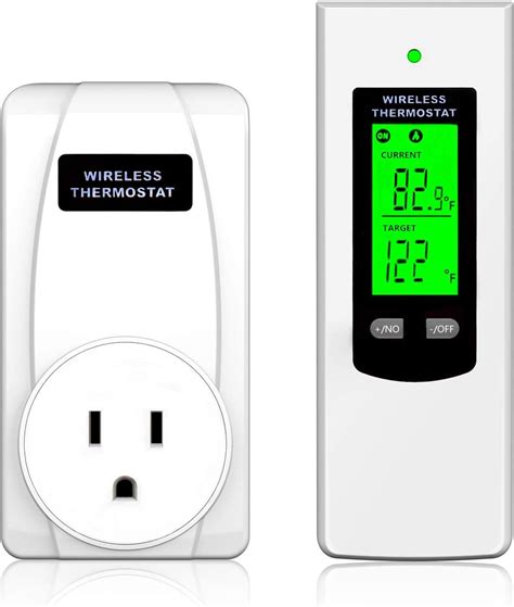 hycency programmable wireless plug  thermostat outlet electric
