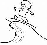 Surfer Malvorlage Welle Einer Malen Surfen Malvorlagen Ausdrucken Selber Geldgeschenk sketch template