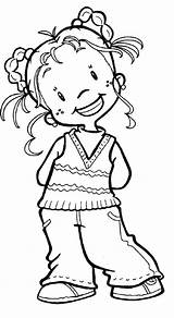 Para Colorear Imagenes Niña Una Coloring Nina Imagen Pages Choose Board sketch template