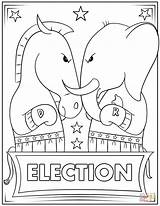 Election Coloring Pages Getdrawings sketch template