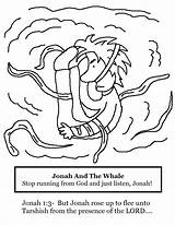 Jonah Whale Coloring Pages Fish Big Lesson Sunday School Belly Church Collection House Popular sketch template