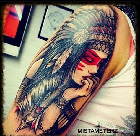 Female Indian With Head Dress Tattoos And Piercings Pinterest