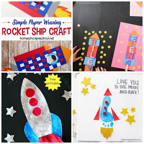 rocket crafts  kids  preschool toolbox blog