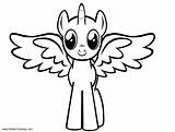 Alicorn Coloring Pages Ponies Vizard Gray Printable Kids Print Color sketch template