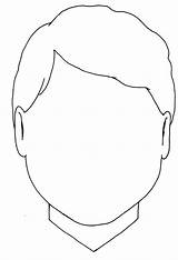 Head Blank Human Template Coloring Pages Templates sketch template