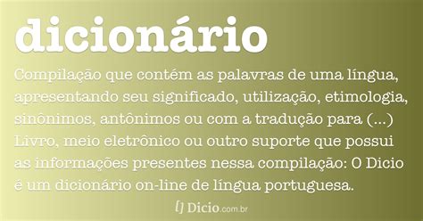 dicionário dicio dicionário online de português