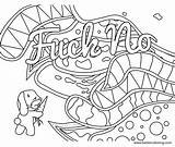 Fuck Coloring Pages Swear Word Kids Printable Color Print sketch template