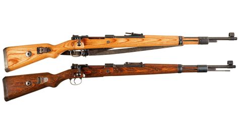 two nazi german model 98 bolt action rifles