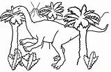 Dinosaur Coloring Trees Pages sketch template