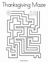 Thanksgiving Maze Coloring Mazes Preschool Kids Pages Built California Usa Twistynoodle Noodle sketch template