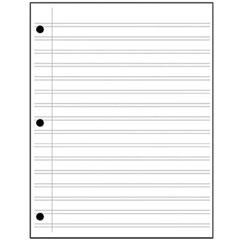 blank handwriting paper clipart