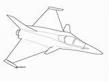 Coloring Fighter Jet Pages Drawing Airplane Kids sketch template
