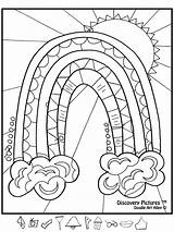 Doodle Rainbow Alley Coloring Pages Nature Adults sketch template