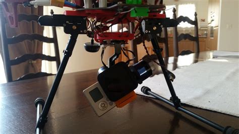 printed quadcopter dji  support pour gimbal tarot   gopro   stephane bugnon pinshape