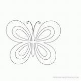 Printable Butterfly Template Star Large Clipart Coloring Popular Stencils Library Line sketch template
