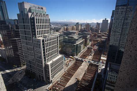 transbay transit center construction reaches halfway point kqed