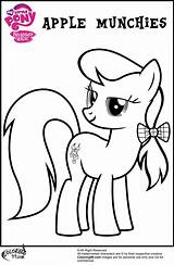 Pages Apple Mlp Coloring Family Pony Munchies Little Ministerofbeans sketch template