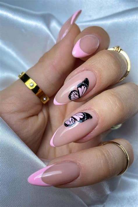 trendy almond shaped nail art  summer nails