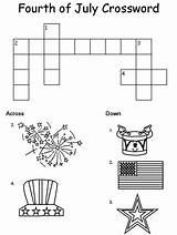 Crossword Fourth Dltk sketch template