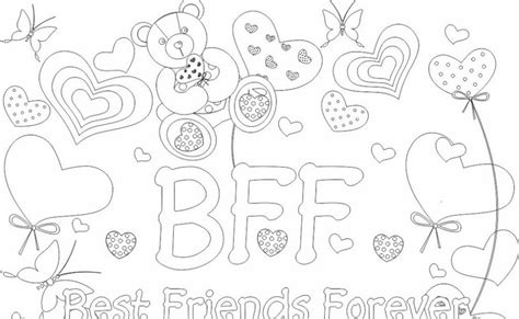 bff quotes coloring pages kleurplaat bff     landscape full