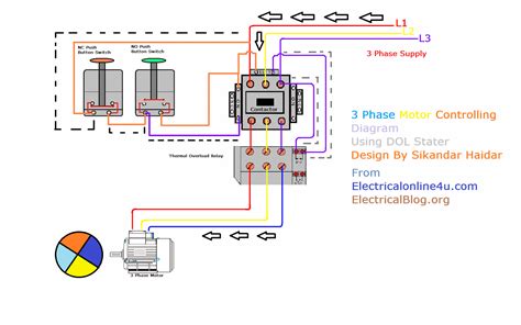 electric motor schematic diagram