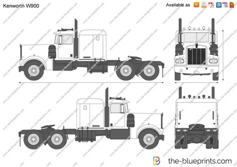 kenworth   coloring pages png  file