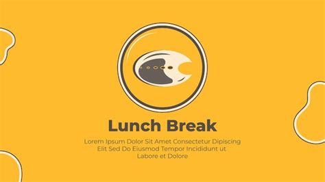 premium vector lunch break infographic template