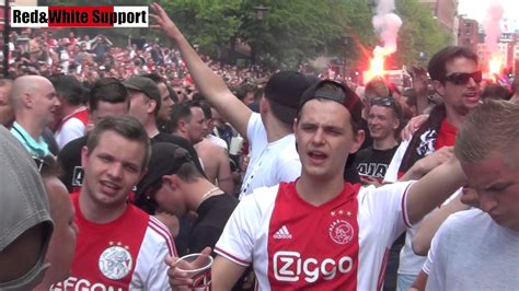 ajax manchester united fanzone stockholm  youtube