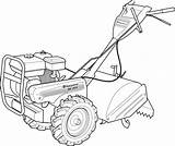 Tractor Drawing Lawn Mower Clip Tiller Clipart Walking Power Coloring Cultivator Vector Outline Line Pages Manufacture Svg Coloringpagesfortoddlers Tractors Clker sketch template