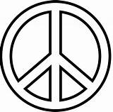 Peace Sign Library Coloring Pages Symbol Printable Clipart sketch template