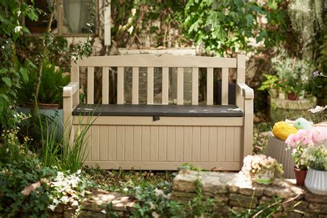 outdoor waterproof storage bench ideas  foter   garden