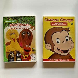 curious george  sesame street wild words  outdoor adventures dvds  ebay
