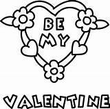 Coloring Valentine Wecoloringpage sketch template