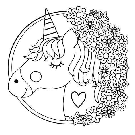 coloring pages  kid unicorn gif colorist