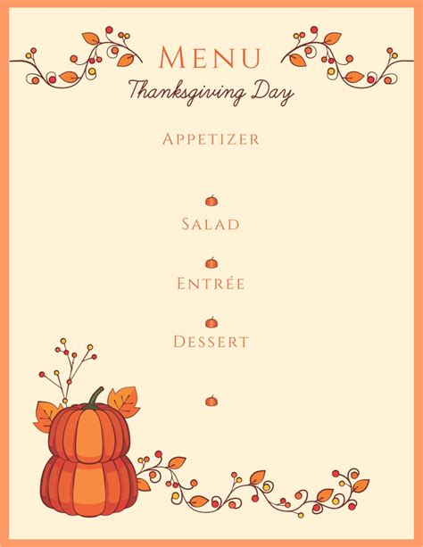 printable blank templates  thanksgiving