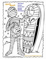 Knock Mummy Coloring Joke Jokes Halloween Pages Fun Printable Funny Colouring Kids Gif Ghosting Going sketch template