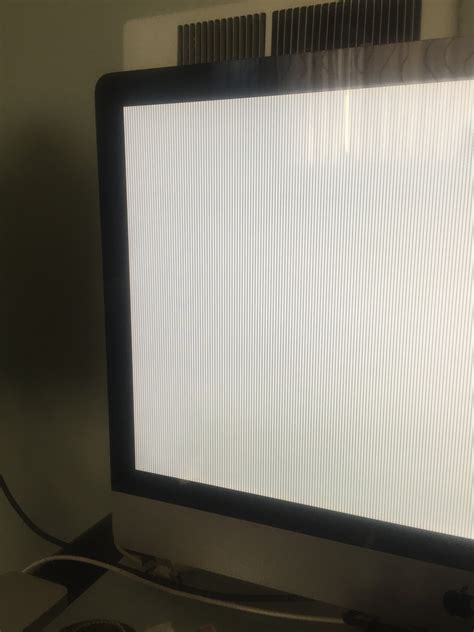 Help White Screen With Black Vertical Lines On 2011 Imac