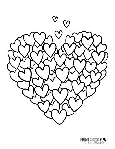 printable heart coloring pages  huge collection  hearts