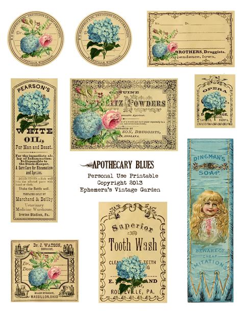 printable vintage labels  printable templates